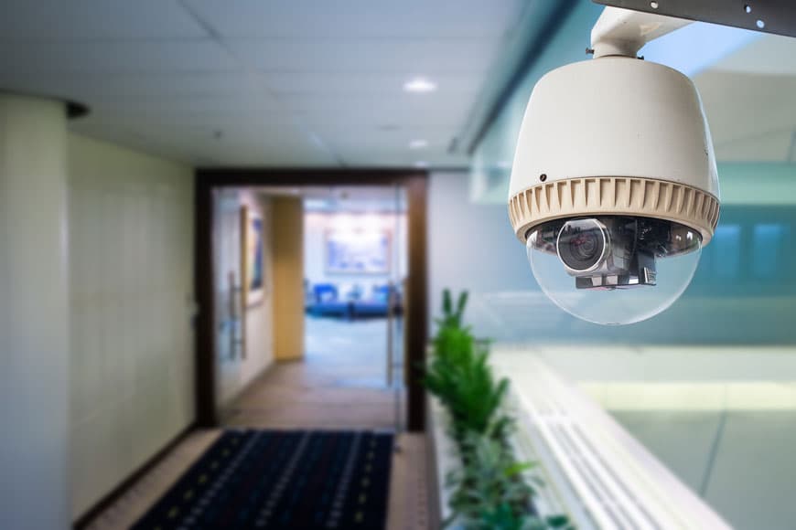 Videoline surveillance installation
